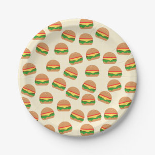 Plato De Papel Placas de papel de hamburguesas