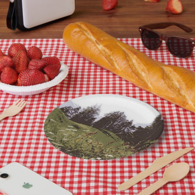Plato De Papel Placas de papel de High Mountain Paradise (Picnic)