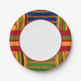 Plato De Papel Placas de papel de impresión de Kente
