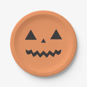 Plato De Papel Placas de papel de Jack O'Lantern
