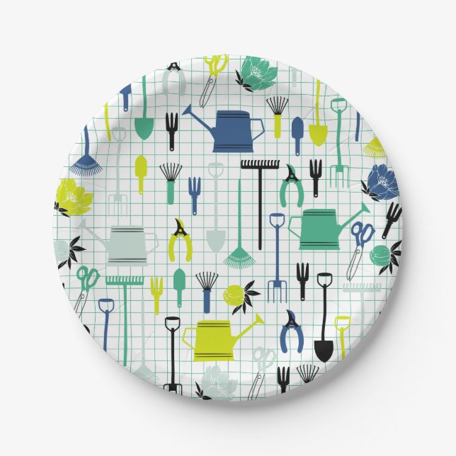 Plato De Papel Placas de papel de jardinería (Anverso)