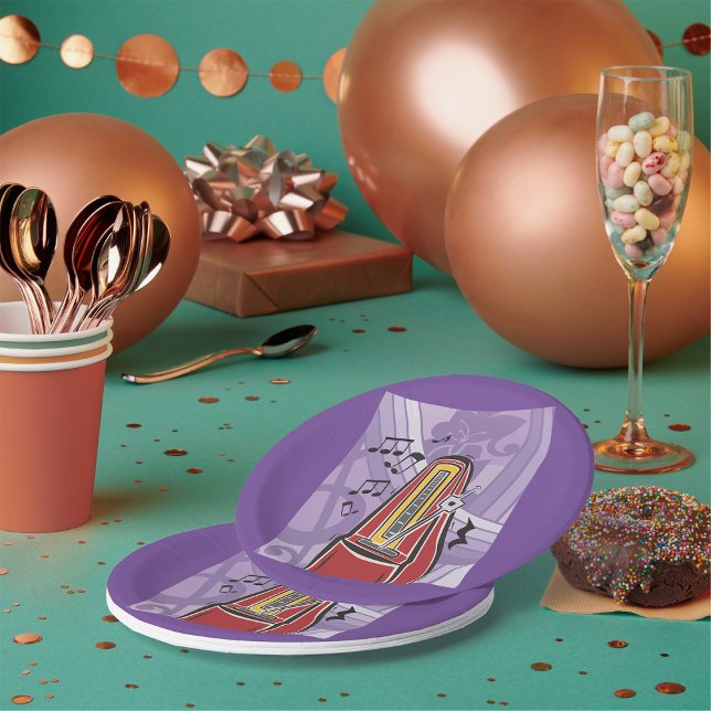 Plato De Papel Placas de papel de Jukebox de música (Subido por el creador)