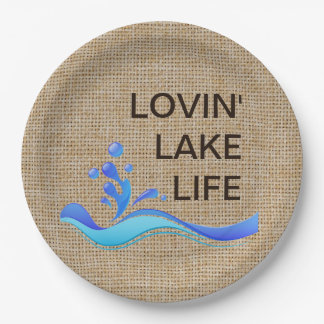 Plato De Papel Placas de papel de la arpillera de la vida del