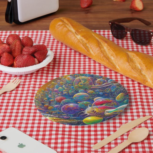 Plato De Papel Placas de papel de la carrera espacial (Picnic)