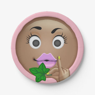 Plato De Papel Placas de papel de la emoji descarada