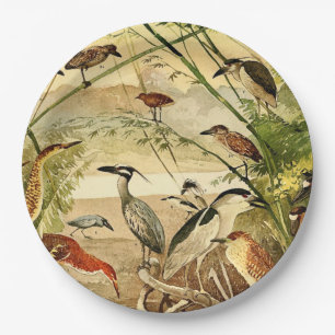 Plato De Papel Placas de papel de la fauna de los animales de los