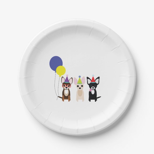 Plato De Papel Placas de papel de la fiesta de cumpleaños de la (Anverso)