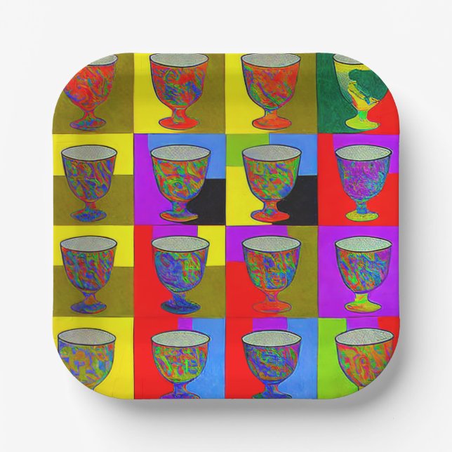 Plato De Papel Placas de papel de la Pascua (Anverso)