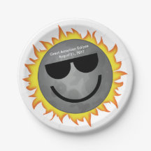 Placas de papel de la pieza del eclipse