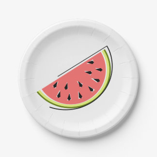 Plato De Papel Placas de papel de la sandía