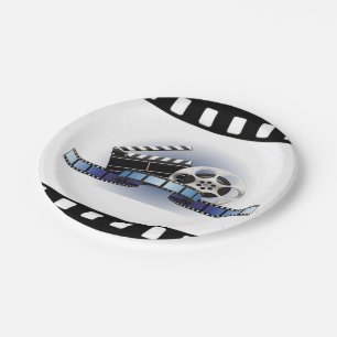 Plato De Papel Placas de papel de la tira de la película