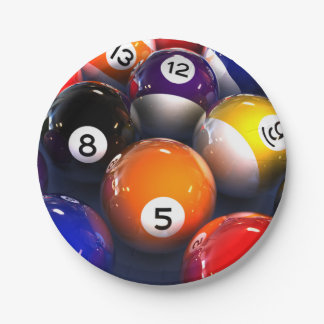 Plato De Papel Placas de papel de los billares