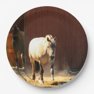 Plato De Papel Placas de papel de los caballos