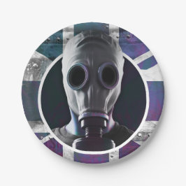 Plato De Papel Placas de papel de máscara de gas