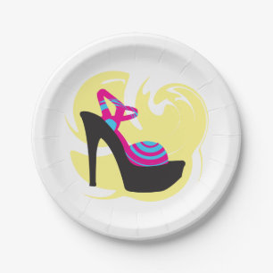 Plato De Papel Placas de papel de moda para tacones altos