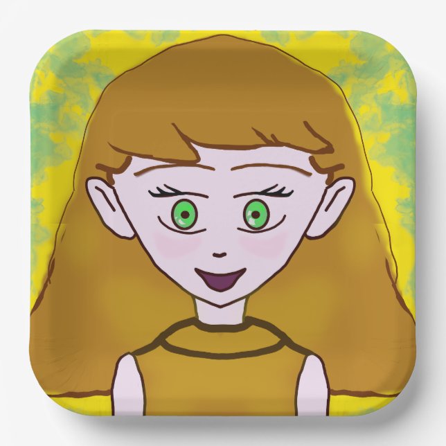 Plato De Papel Placas de papel de mora de maíz de maíz (Anverso)