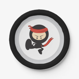 Plato De Papel Placas de papel de Ninja