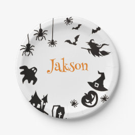 Plato De Papel Placas de papel de nombre de personalizado de Hall