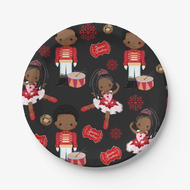 Plato De Papel Placas de papel de nutricionista para vacaciones d (Anverso)