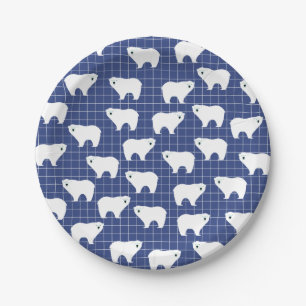 Plato De Papel Placas de papel de oso polar
