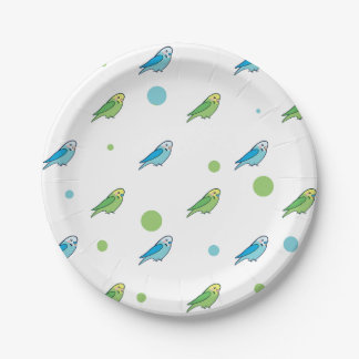 Plato De Papel Placas de papel de parakeet