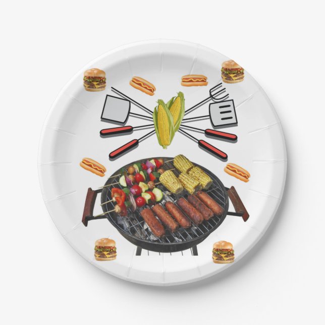 Plato De Papel Placas de papel de parrillada (Anverso)