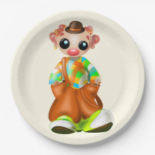 Plato De Papel Placas de papel de payaso