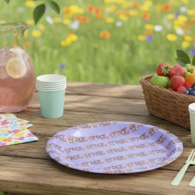 Plato De Papel Placas de papel de paz (Subido por el creador)