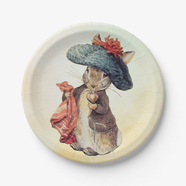 Plato De Papel Placas de papel de Peter Rabbit (Benjamin) (Anverso)