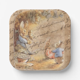 Plato De Papel Placas de papel de Peter Rabbit (familia)