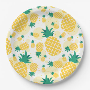 Plato De Papel Placas de papel de piña 9"