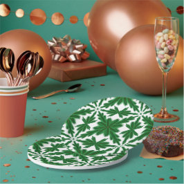 Plato De Papel Placas de papel de Pine Mandala 7"