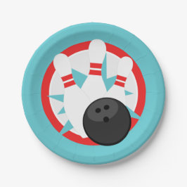 Plato De Papel Placas de papel de pinzas de bolas azules verde az