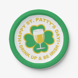 Plato De Papel Placas de papel de San Patricio