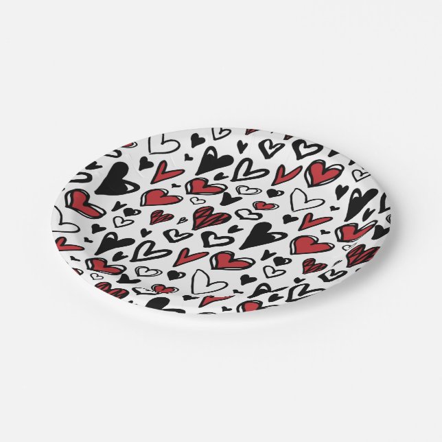 Plato De Papel Placas de papel de San Valentín (Angular)