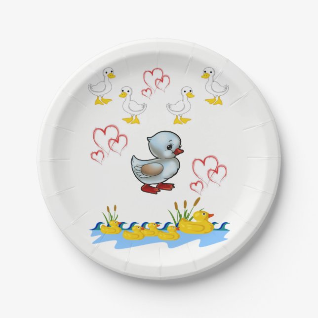 Plato De Papel Placas de papel de San Valentín (Anverso)