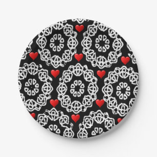 Plato De Papel Placas de papel de San Valentín