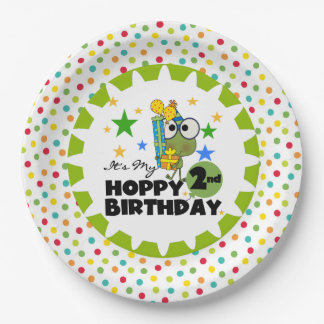 Plato De Papel Placas de papel de segundo cumpleaños para amapola