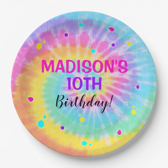 Plato De Papel Placas de papel de tinte de tinta para el tinte de (Anverso)