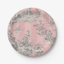 Placas de papel de Toile De Jouy Custom 7"