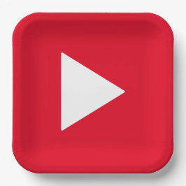 Plato De Papel Placas de papel de tubo de Bday