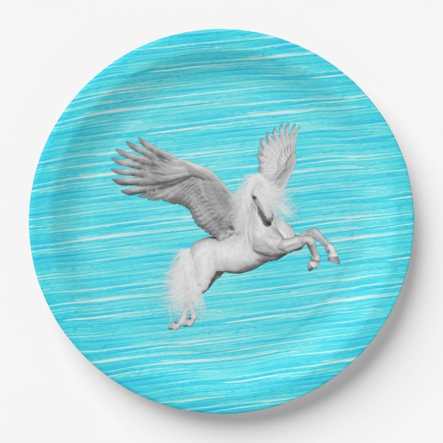 Plato De Papel Placas de papel de unicornio (Anverso)