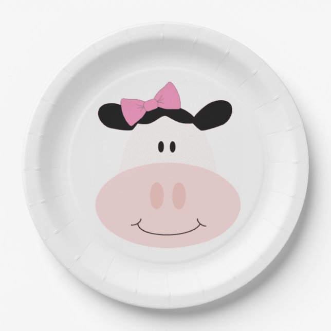 Plato De Papel Placas de papel de vaca (Anverso)