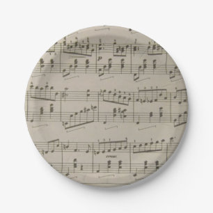Plato De Papel Placas de papel de vals corrientes