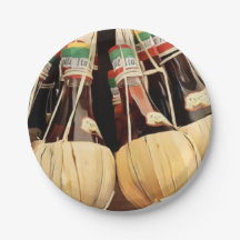 Placas de papel de vino Chianti