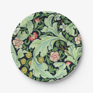 Plato De Papel Placas de papel del Acanthus verde