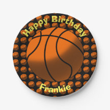 Placas de papel del baloncesto