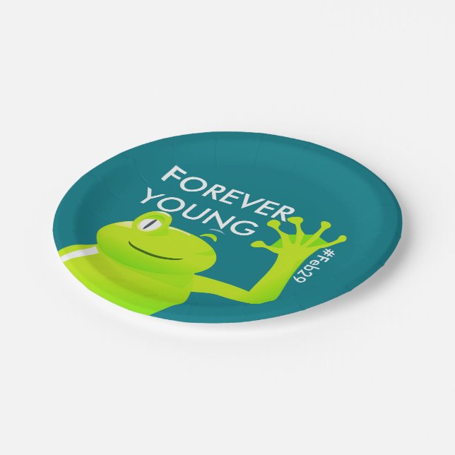 Plato De Papel Placas de papel del bebé del día de salto del año (Angular)