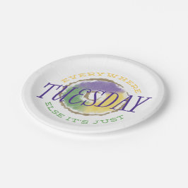 Plato De Papel Placas de papel del carnaval por todas partes otro