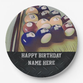 Plato De Papel Placas de papel del cumpleaños adulto rugoso de